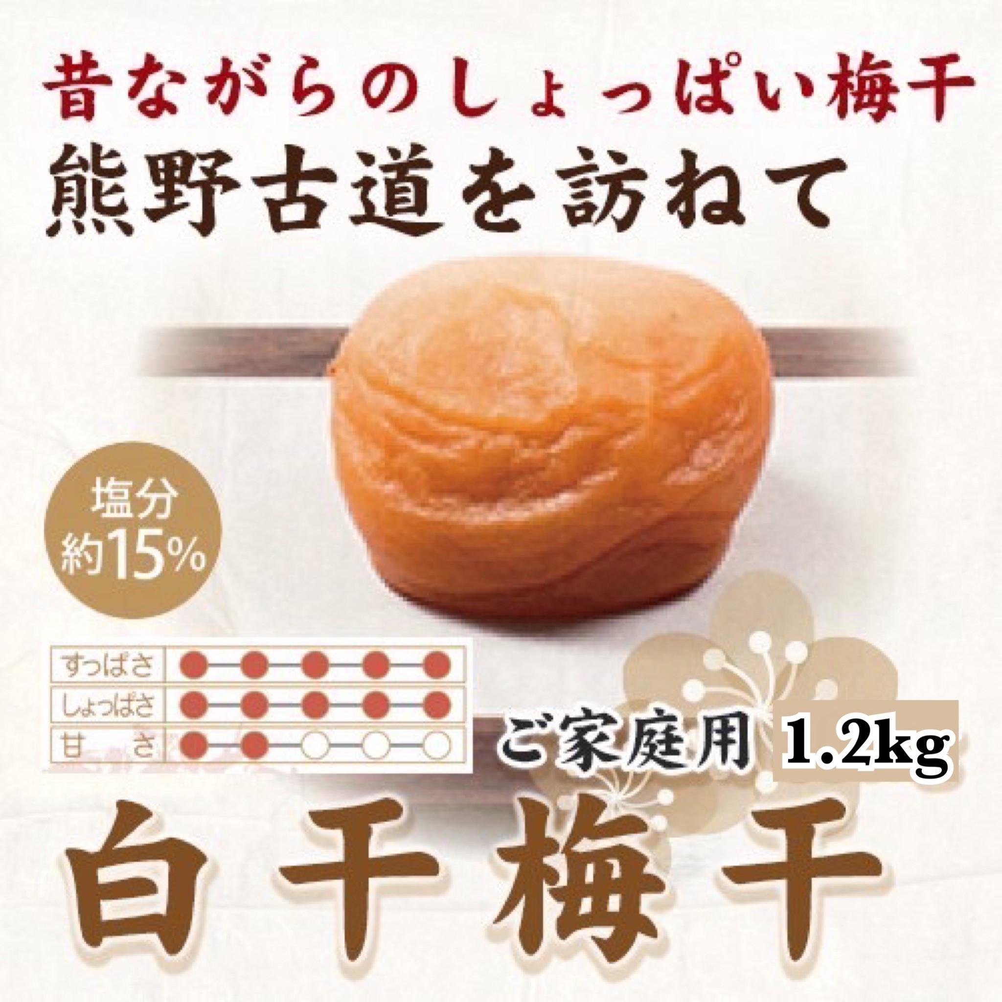 【ふるさと納税】紀州南高梅 白干梅干し 1.2kg ご家庭用 【US18】 | 和歌山県那智勝浦町 梅干し フルーツ梅 甘酸っぱい 人気 おすすめ 白干梅 ご飯のお供 ギフト お取り寄せ 送料無料 ふるさと納税