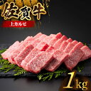 【ふるさと納税】【全国有数のブランド牛】佐賀牛上カルビ 1kg（500g×2）【がばいフーズ】[HCS007]