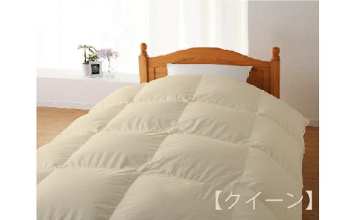 【合掛け布団】羽毛合掛け布団　ハイパーダウン（クイーン：220cm×210cm）ポーランド産ホワイトマザーグースダウン95％　[山梨 甲斐市 羽毛ふとん 布団 掛け布団 高級 寝具]