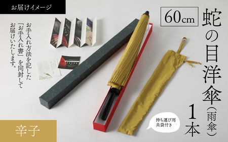 【辛子】蛇の目洋傘　雨傘(親骨60㎝) [N-035008_02]