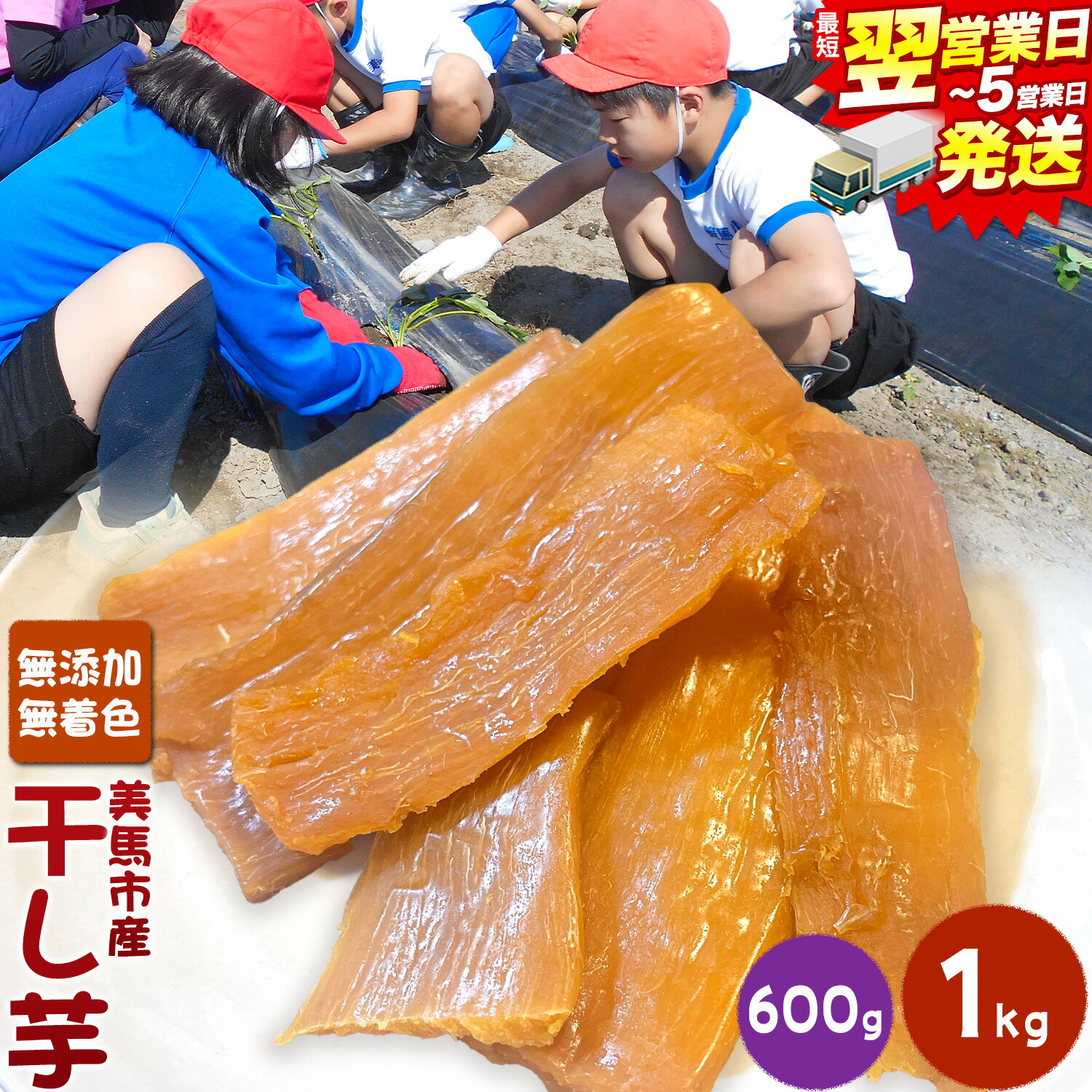 【ふるさと納税】【1kg 7500円】【最短翌日発送】無添加 無着色 干し芋 小分け 1袋200g 600g or 1kg 《1-5営業日発送》美馬 ほしいも 送料無料 ほし芋 芋 さつまいも サツマイモ 徳島県 美馬市 父の日 スイーツ お菓子 干しいも 菓子 スイーツ 手作り 子供たちが育てた