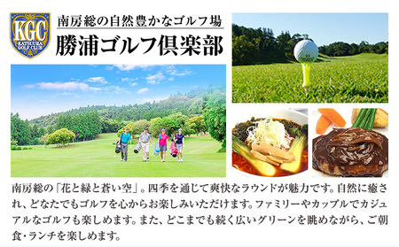 1名様 ゴルフ プレー券  (1Rセルフ・諸税込・飲食別)  平日 勝浦ゴルフ倶楽部  【配送不可地域：離島】 《30日以内に出荷予定(土日祝除く)》