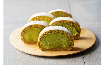 【香料・乳化剤・安定剤不使用】猿島緑茶ココナッツロールケーキ