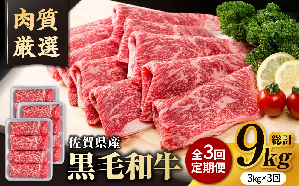 
                  【圧倒的リピート率！】【3回定期便】佐賀県産 黒毛和牛 贅沢 切り落とし 3kg/回【いろは精肉店】佐賀県産 佐賀産和牛 切落し 牛肉 国産 肉 和牛 すき焼き しゃぶしゃぶ 切り落とし 冷凍 九州 人気 高評価 九州 佐賀県 白石町  白石 [IAG185]
                