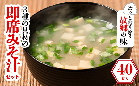 みそ汁 3種  40食 インスタント 即席 味噌汁 ギノーみそ【GNM018】