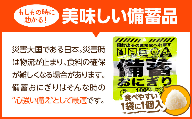 備蓄おにぎりしょうゆ味10個入り_M291-001-01