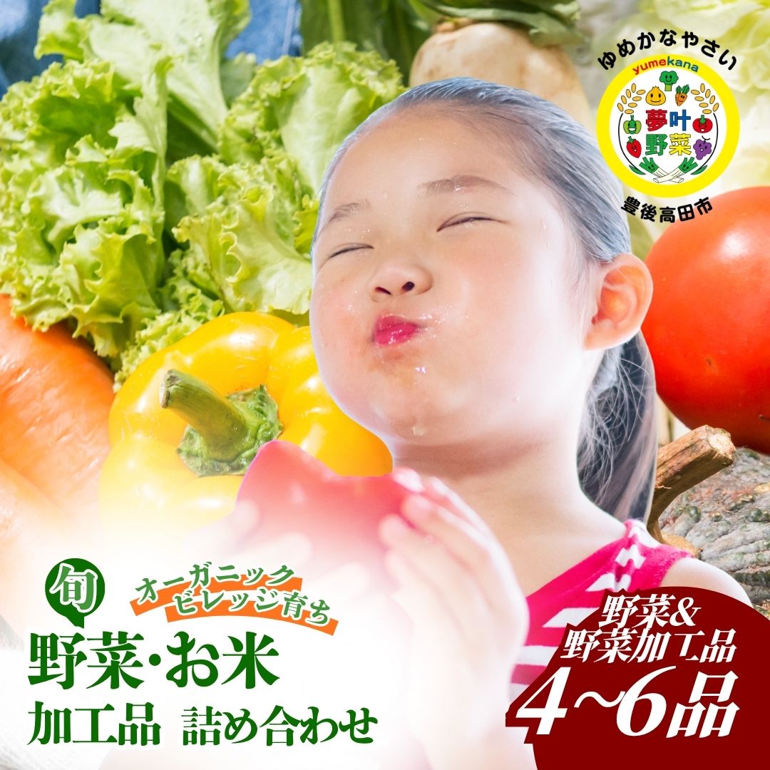 【ふるさと納税】先行予約 7月～9月にお野菜お届け 季節の夢叶夏野菜・米ボックス (夢叶米 2kg・野菜4～6品目) | 新鮮 とれたて 産地直送 旬 国産 葉物 根菜 詰め合わせ トマト じゃがいも にんじん 玉ねぎ カボチャ きゅうり オクラ 送料無料 大分県 九州 豊後高田市