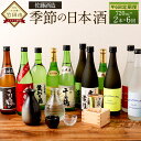 【ふるさと納税】【年6回定期便】佐藤酒造 季節の日本酒 720ml 2本×6回 計12本 日本酒 純米酒 本醸造 生おり 大吟醸 純米吟醸 新酒 冷酒 Andante 特別純米酒 純米原酒酒 お酒 アルコール 飲料 お取り寄せ 大分県産 竹田市 送料無料