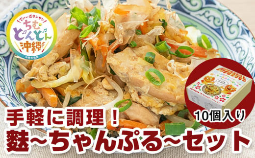 
手軽に調理！麩～ちゃんぷる～セット　10個入り
