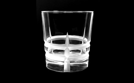 浅草切子 Bar’s Glass「プラネット ロック」2個セット 化粧箱入り_0012-050-T04