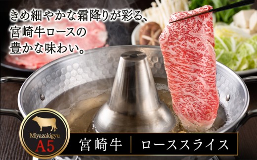 
                  【お届け日を選べる♪】宮崎牛(A5)ローススライス500g_AD-0102-D_(都城市) 宮崎牛ロース薄切り肉 500g×1パック A5ランク 5等級 すき焼き 国産牛肉 九州産 宮崎県産牛肉 都城産 霜降り肉 ギフト 贈答用
                