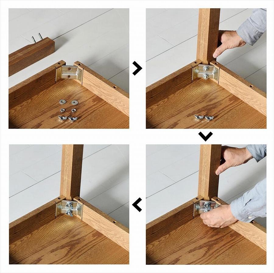 ＮＯ１０ダイニングテーブル２００（ウォールナット）サイズオーダー可【大川市／大川家具】