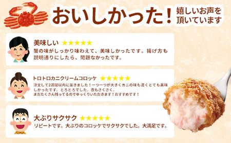 山陰ごほうびコロッケ（80g×8個）／クリームコロッケ カニクリームコロッケ カニコロッケ 贅沢コロッケ
