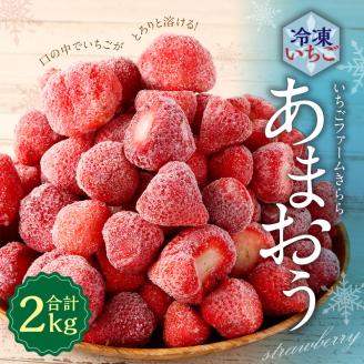 【2024年1月より順次発送】「いちごファームきらら」の あまおう 冷凍いちご 2kg