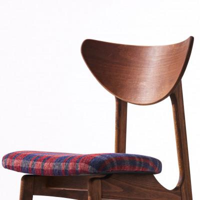 ふるさと納税 富田林市 Karl Dining Chair ガルボ タータンレッド ダークブラウンフレーム【SWOF】 |  | 02