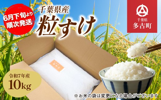 令和7年産 千葉県産 粒すけ 10㎏ ／ 千葉県産 多古町 粒すけ 米 精米 こめ 甘み 粘り 訳あり 送料無料 TAKA007