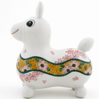 【ＲＯＤＹ×九谷焼】置物ＲＯＤＹ「吉田屋桜文」