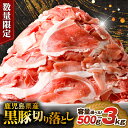 【ふるさと納税】＜容量選べる＞ 鹿児島県産 黒豚 切り落とし 500g ～ 3kg 数量 限定 肉 豚肉 切落し スライス 小分け 大容量 ボリューム モモ ウデ 万能 便利 チャック付き パック 袋 冷凍 ミヤタ 鹿児島 鹿児島市 おすすめ ランキング プレゼント ギフト 敬老の日 Z