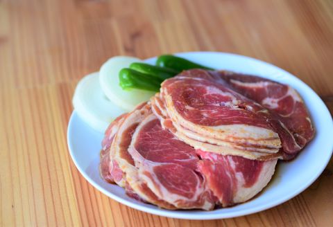 かじたの特製 味付けラムジンギスカン(420g×2P)[11-820]