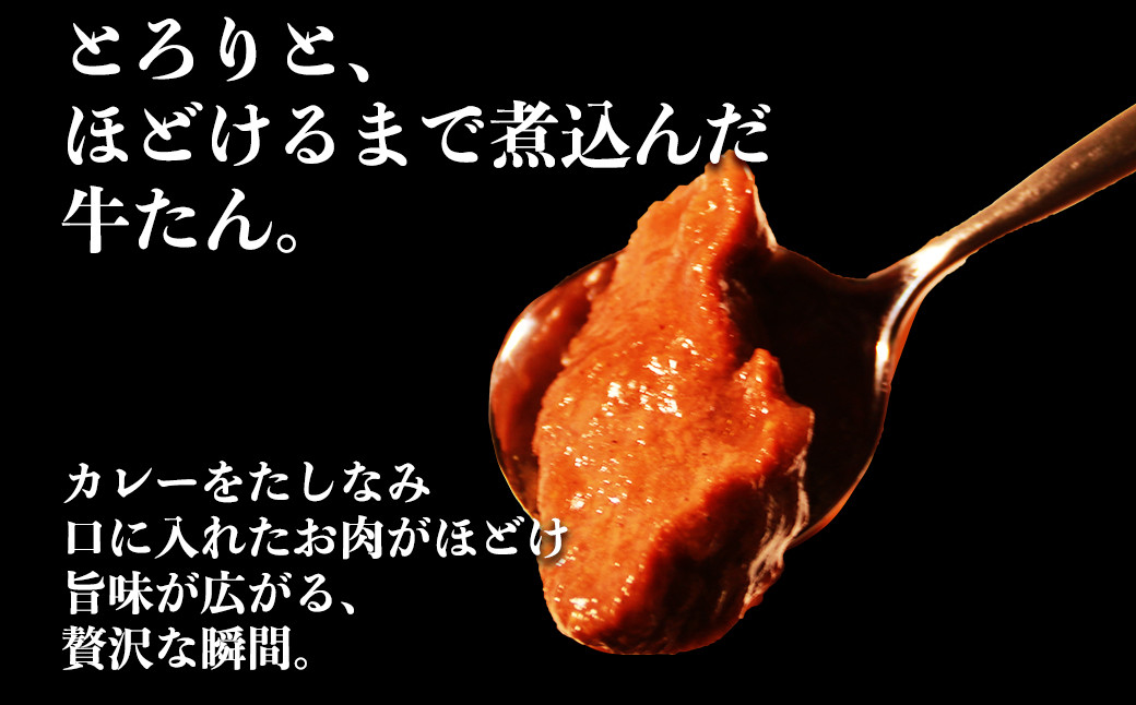 【訳あり】具だくさん やわらか牛タンカレー 250g×6パック 計1.5kg