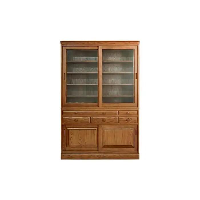 旭川家具 山室家具製作所 エスポアール No.422 ダイニングボード 【 国産 無垢 インテリア 木製 シック 収納 キャビネット リビングボード ダイニングボード 食器棚 北海道 】 _03859