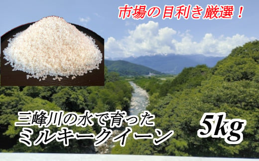 
【014-37】市場の目利きが選ぶお米　5ｋｇ　ミルキークイーン
