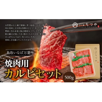 鳥取いなば万葉牛カルビセット〔焼肉用〕500g(90J.)