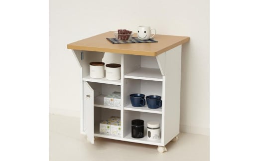 バタ式キッチンワゴン60 ホワイト