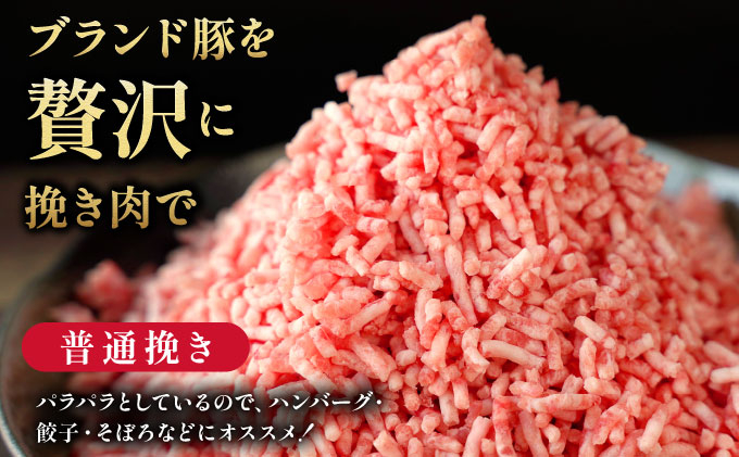 ＜9月発送＞＜黄金豚＞ブランドポーク 北海道 豚ひき肉 普通挽き 200g 22パック 計4.4kg | 伊達産 黄金豚 三元豚 ミンチ 挽肉 お肉 豚肉 小分け ハンバーグ 餃子 カレー 大矢 オオ