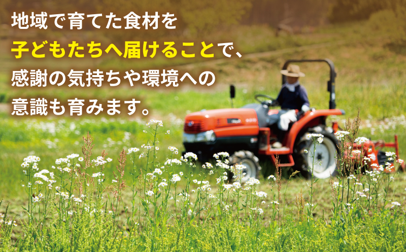 【返礼品なし】SDGs持続可能な食の環境づくり！オーガニック給食と地産地消 推進応援寄附（大阪府泉佐野市） ON0052_イメージ3