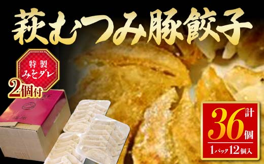 萩むつみ豚餃子 計36個 12個入×3パック 特製みそダレ付 むつみ豚 餃子豚肉 小分け 惣菜 おかず おつまみ 肴 ご当地 グルメ 食品 F6L-609