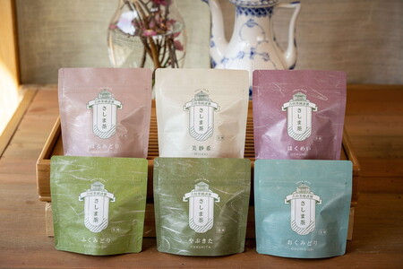 【創業1839年】煎茶　6品種スタンドパック40ｇ　飲み比べセット_BM09 緑茶 茶 日本茶 飲み比べ グリーンティー 老舗 農家直送 産地直送 ギフト 贈答 プレゼント お祝 ご褒美 おいしい ラ