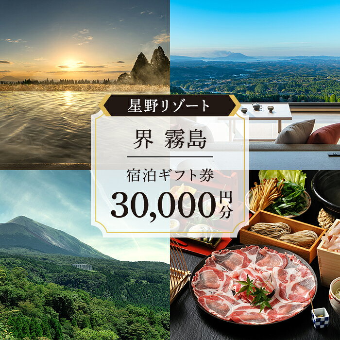 鹿児島県霧島市 界 霧島 ふるさと納税宿泊ギフト券(30,000円分)