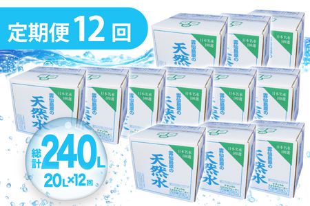 BE249 山崎本店酒造場 【12回定期便】 雲仙島原の天然水 20L