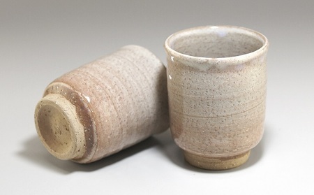 萩焼　ポット型急須と湯呑セット｜HG000341