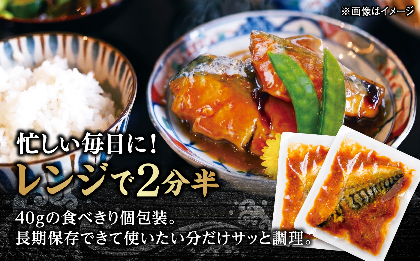 ＼スピード配送／【レンジで簡単調理】【骨取り】老舗の味噌で煮込んだサバの味噌煮 20食分　/ 煮魚 惣菜 レンジ 骨取り 小分け /島根県松江市/株式会社山光食品 [ALHZ005]