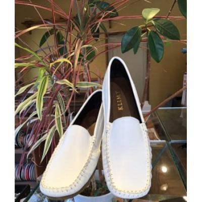 ふるさと納税 静岡市 靴　KLIMT(クリムト) のふわふわ楽チン　23.5cm　ホワイト　 モカシンシューズ　 |  | 02