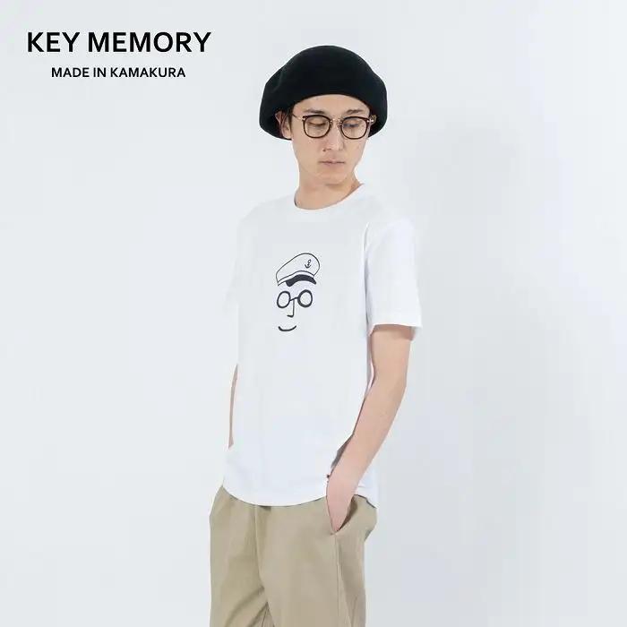 《2》【KEYMEMORY鎌倉】セーラー帽イラストTシャツ WHITE