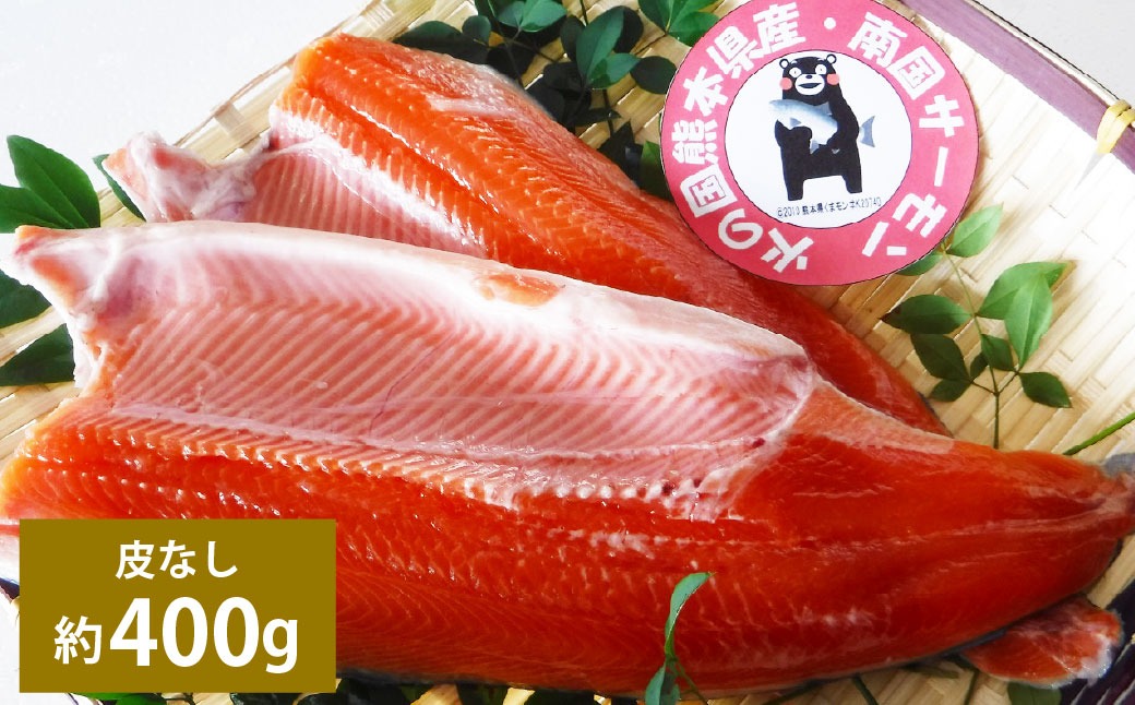 南国サーモン 約400g （皮なし） 200g×2個 サーモン 鮭 サケ さけ 刺身 焼き鮭 魚 魚介 冷蔵 熊本県 上天草市 【2027年3月上旬～4月下旬迄発送予定】
