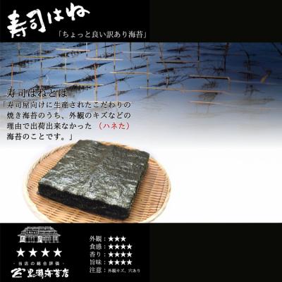ふるさと納税 南相馬市 訳あり 焼海苔 全形 45枚 (15枚×3袋)  訳アリ 焼きのり 焼き海苔 焼のり 寿司はね |  | 01