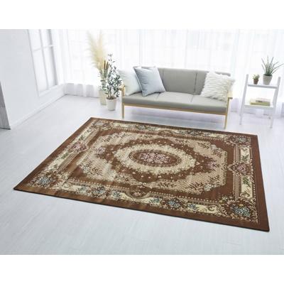 ふるさと納税 橋本市 絨毯 ラグマット 3畳 長方形 250×200 洗える 厚手 ボルダー ブラウン