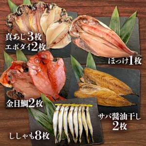 干物 詰め合わせ ひものセット 5種 10枚 干物