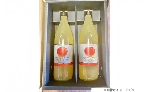 【期間限定発送】 りんごジュース 果汁100% ふじりんご ジュース 900ml 2本 箱入 [安達敏幸 山形県 高畠町 tk06ays830005] りんご リンゴ 林檎 ドリンク ストレート