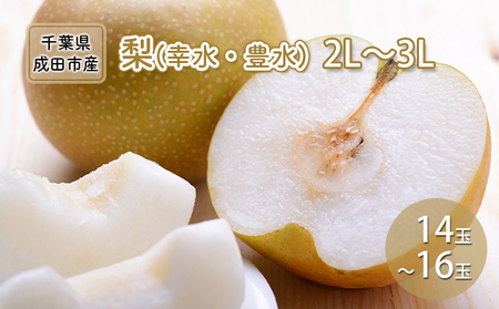 梨 幸水 豊水 2L～3L 14～16玉 フルーツ 梨