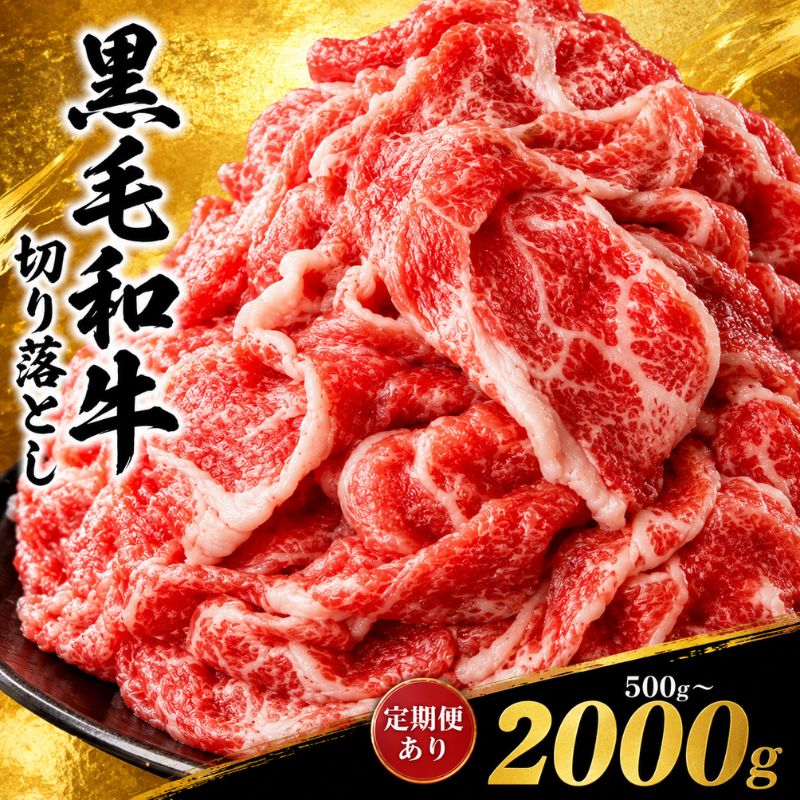 【ふるさと納税】牛肉 和牛 切り落とし 定期便 も選べる 牛肉 送料無料 | ふるさと納税 牛肉 切り落とし 肉 にく ふるさと納税 訳あり 牛肉 定期便 1回 3回 6回 12回 黒毛和牛 栃木県産 500g 1kg 2kg 栃木県 真岡市