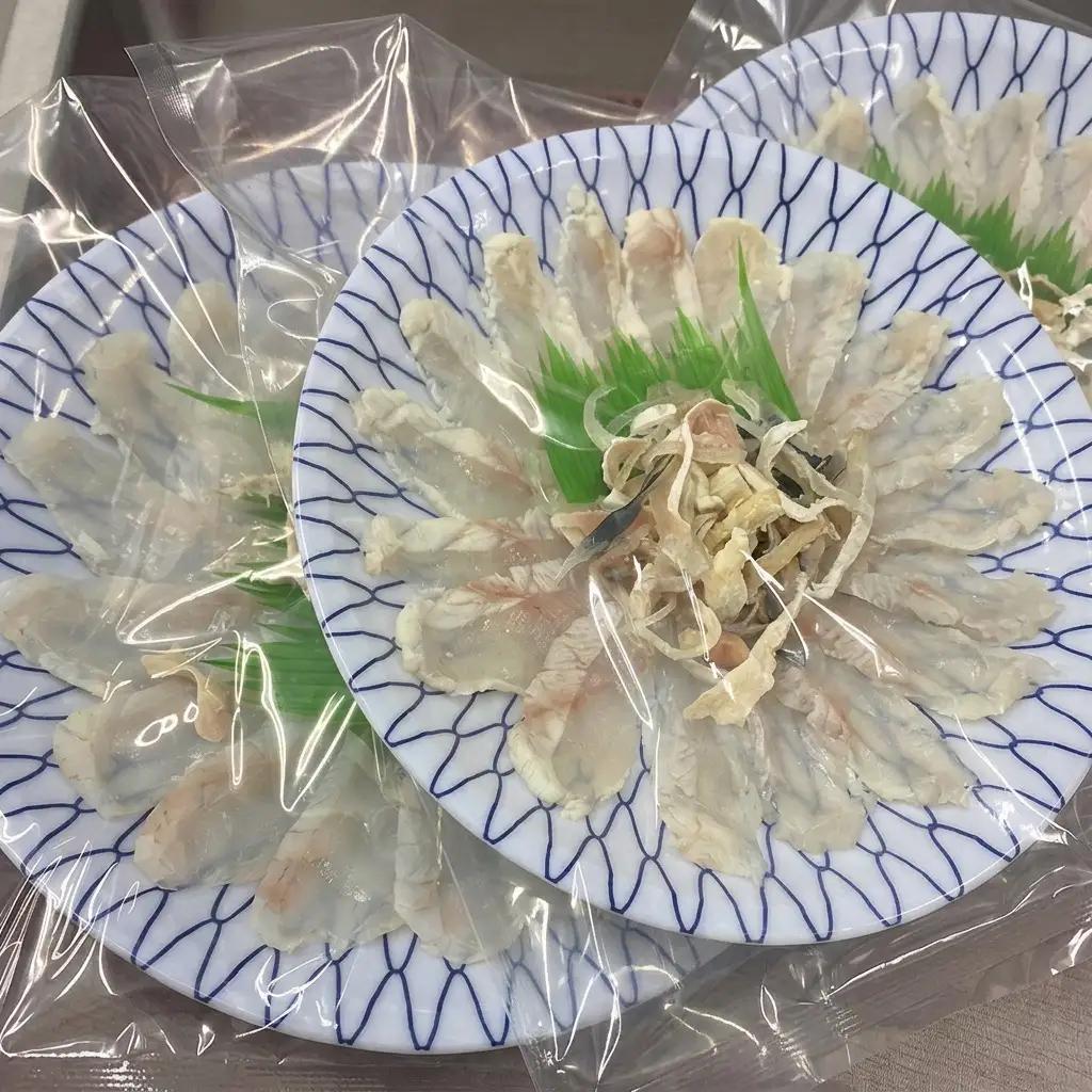 【ポン酢と紅葉おろし付】ふぐ　刺身　3パック 上越市 フグ 冷凍 さしみ