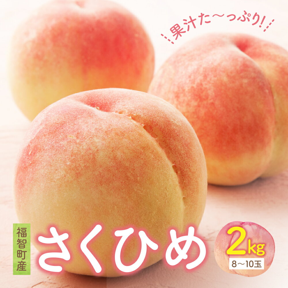 【ふるさと納税】2025年発送 ハウス桃 さくひめ 約2kg 桃 もも モモ 福岡県 福智町産 さくひめ 果実 果物 くだもの フルーツ 産地直送 先行予約 数量限定 送料無料 《 予約受付 》U20-04