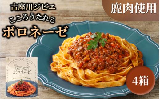 古座川ジビエ　こころうたれるボロネーゼ4箱セット（140g×4個）【gbe109】