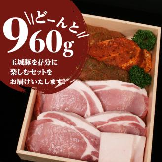 玉城豚とんてき・スパイスステーキセット 960g