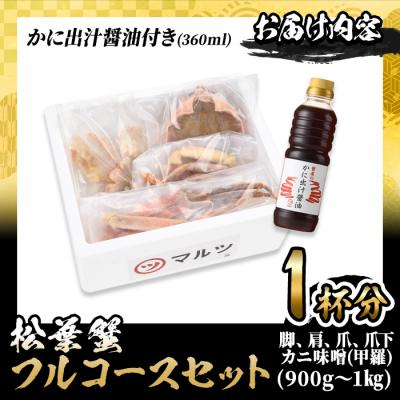 ふるさと納税 境港市 <期間限定!12月以降発送予定><マルツPREMIUM>松葉蟹フルコースセット |  | 03